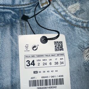 Zara NWT wide leg jeans